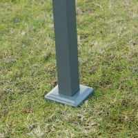 Outsunny 10x7ft Pergola with Retractable Roof Outdoor Patio Sun Shelter Garden Grape Tent Water-resistant Yard Shade Grey(m-12)