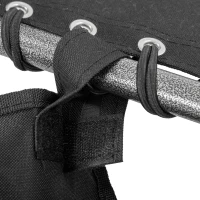 Outsunny Padded Folding Chaise Lounge Chair, Outdoor 6-Level Reclining Camping Tanning Chair with Headrest for Beach, Yard, Patio, Pool, Black(m-9)