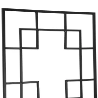 Outsunny 2 Pack Garden Trellis for Climbing Plants, Outdoor Metal Grid Panels for Roses, Vine Flower, Cucumber, Clematis, 72" Tall(m-7)