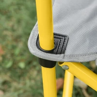 Outsunny 62" W Double Seat Camping Chair Folding Lawn Loveseat w/ Storage Pocket & Cup Holder Compact in a Bag for Outdoor, Beach, Picnic, Hiking, Travel, Green(m-9)