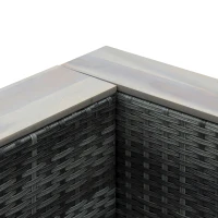 Outsunny 6 Piece Patio Furniture Set, All Weather Outdoor Rattan Sectional Sofa Couch with Chaise Lounge Sides, Coffee Table & Chairs, Conversation Set with Pillows & Cushions, Gray(m-8)