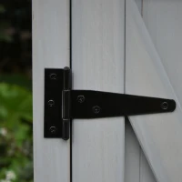 Outsunny Wooden Garden Storage Shed Fir Tool Cabinet Organizer with Asphalt Roof and Double Door for Outside, Garden and Yard(m-9)