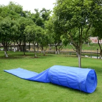 PawHut 16.4ft Dog Tunnel Portable Agility Training and/or Soft Crate Kennel Run Cage Outdoor Training and Exercise Equipment(m-1)