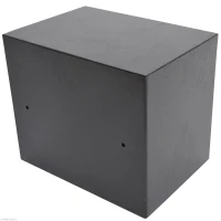 HOMCOM Wall Mounted Steel Electronic Digital Safe Box with Letter Drop Slot Keypad Lock Gun Cash Jewelry Security, Black(m-6)