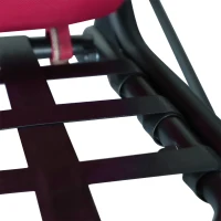 Outsunny 3-Person Porch Swing Chair, Patio Swing Bench with Adjustable Canopy, Removable Thicken Cushion and Weather Resistant Steel Frame for Outdoor, Garden, Poolside, Wine Red(m-9)