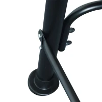 Outsunny 3-Person Porch Swing Chair, Patio Swing Bench with Adjustable Canopy, Removable Thicken Cushion and Weather Resistant Steel Frame for Outdoor, Garden, Poolside, Wine Red(m-10)