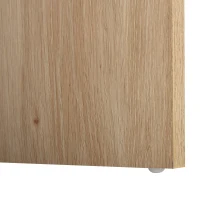 HOMCOM Nordic Style Computer Desk, Dining Table, Workstation PC Laptop Writing Table with Hutches Storage Shelf Oak(m-10)