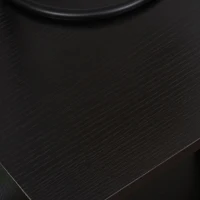 HOMCOM Nightstand, Bedside Table with Storage Shelves, Side End Table with Steel Legs for Bedroom, Black(m-9)