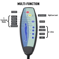 HOMCOM Massage Recliner Ottoman Set Electronic Reclining Chair with Footrest 10 Vibration Motor Swivel Wood Base Beige(m-6)