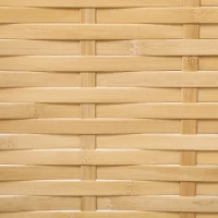 HOMCOM Hand Woven Room Divider, 4 Panel Bamboo Folding Privacy Screen for Home Office, 47.25"x67"x0.75", Natural(m-7)