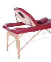 Soozier 91-Inch 3-Section Portable Massage Table with Carrying Bag, 3-Inch Thick, Rose Red(m-4)