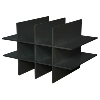 HOMCOM Rolling Kitchen Trolley Serving Cart with Drawer, Cup Holder and Wine Rack Storage Cabinet Kitchen Island Cart with Wheels, Black(m-8)