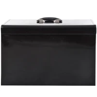 HOMCOM Tool Chest 4 Drawer Storage Toolbox Top Compartment Lockable Organizer Portable Garage Black(m-9)