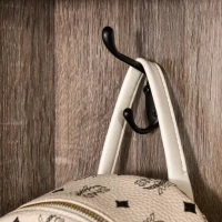 HOMCOM Coat Rack Wooden Hall Tree Storage Organizer Shoe Bench with Rack 3 Hooks for Hallway Foyer Bedroom Living Room Brown(m-7)