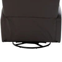 HOMCOM Luxury Electronic Massage Sofa Leather Adjustable Recliner Chair Armchair Lounge (Brown)(m-8)