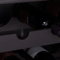 HOMCOM Modern Liquor Cabinet, Wine Cabinet with 9-Bottle Wine Rack, Kitchen Sideboard with Storage Cupboard for Home Bar, Brown(m-7)