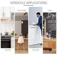 HOMCOM Mid-Century Upholstered Dining Chair Velvet-Touch Fabric Tufted Accent Chair with Metal Legs for Kitchen(m-6)