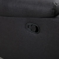 HOMCOM Loveseat Recliner Sofa, 2 Seater Reclining Chair with Footrest and Split Backrest, Dark Grey(m-7)