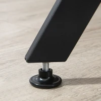 HOMCOM 5 Pieces Diner Tables Industrial Dining Room Sets for 4 People with Round Table Padded Seat and Steel Frame Brown(m-8)