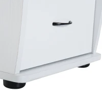 HOMCOM Computer Table Desk PC Desktop Drawer Home Office Furniture White(m-8)