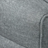 HOMCOM 360° Swivel Floor Chair, Folding Recliner Gaming Chair, Lazy Sofa Lounger with Adjustable Backrest Headrest, Thick Sponge Padding, Relaxing Reading, Light Grey(m-8)