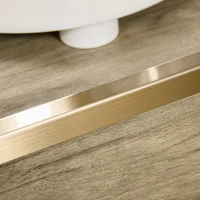 HOMCOM Coffee Table with Hidden Storage Drawers, Farmhouse Center Table for Living Room Home Office, Oak(m-9)