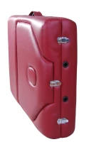 Soozier 91-Inch 3-Section Portable Massage Table with Carrying Bag, 3-Inch Thick, Rose Red(m-6)