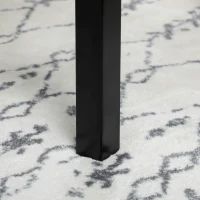 HOMCOM Solid Wood Kitchen Table, Farmhouse Drop Leaf Tables for Small Spaces, Folding Dining Table, Black(m-10)