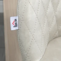 HOMCOM Bar Stool Set of 2 PU Leather Padded Counter Height Bar Stools with Footrest and Adjustable Feet for Home Kitchen White(m-10)