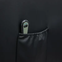 HOMCOM Electric Power Lift Chair for Elderly with Remote Control, Side Pocket, Power Reclining Chair for Living Room Home Theater Seating, PU, Black(m-8)