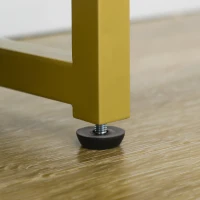 HOMCOM Accent Sideboards, Kitchen Storage Cabinet with 4 Doors, Adjustable Shelves, Metal Base for Living Room, Hallway, White(m-10)