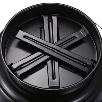 Outsunny Outdoor Lightweight Charcoal Grill Anti-Scald Handle Air Outlet Design Red(m-9)