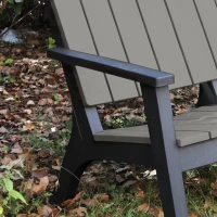 Outsunny 4 Piece Garden Furniture Set Patio Conversation Set 2-Seater Sofa 2 Single Chair Coffee Table with Storage Shelf for Lawn Backyard Poolside(m-9)