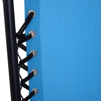 Outsunny Zero Gravity Lounger Adjustable Patio Lounge Chair Foldable Reclining Seat Outdoor Garden Portable Recliner Blue(m-7)