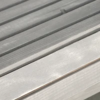 Outsunny Wood Adirondack Chair, Outdoor Patio Muskoka Chair with Slatted Design for Deck, Garden, Backyard, Fire Pit, Light Grey(m-9)