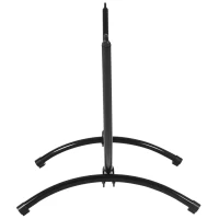 Outsunny 10' Hammock Stand with Steel Frame, Hammock Chair Stand Only for Garden, Camping, Picnic, Outdoor, Patio, Black(m-7)