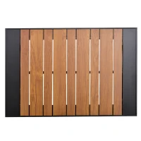 Outsunny 4 Piece Patio Conversation Set Include 2 Loveseat 1 Corner Sofa 1 Coffee Table Cushion Pillow Aluminum Framed Sectional Garden Furniture for Garden Backyard Poolside(m-9)