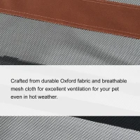 PawHut Elevated Dog Bed, Foldable Raised Dog Cot for XL Sized Dogs, Indoor & Outdoor, 48" x 36" x 9", Coffee(m-4)