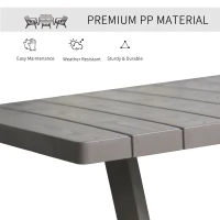 Outsunny 4 Piece Garden Furniture Set Patio Conversation Set 2-Seater Sofa 2 Single Chair Coffee Table with Storage Shelf for Lawn Backyard Poolside(m-5)