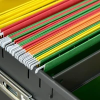 Vinsetto File Cabinet, Vertical Filing Cabinet with Adjustable Partition for A4 Letter Size, Lockable for Office, Black(m-9)