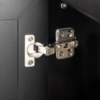 HOMCOM Kitchen Island with Storage Rolling Kitchen Serving Cart with Rubber Wood Top Towel Rack Storage Drawer Cabinet, Black(m-10)