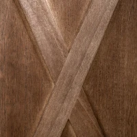 HOMCOM 4-panel Wall Partition Farmhouse Room Separator with Foldable Design Wooden Frame 5.6FT, Walnut(m-9)