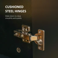 HOMCOM 71" Freestanding Kitchen Pantry Cabinet, Storage Cabinet with 4 Hinged Doors and Adjustable Shelves, Black(m-7)