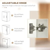 HOMCOM 71" Freestanding Kitchen Pantry, Buffet Hutch, Farmhouse Cabinet, Microwave Stand with 3 Drawers, 6 Doors, Adjustable Shelves, White(m-6)