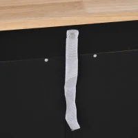 HOMCOM Sideboard Buffet Cabinet with Storage, 27" Kitchen Cabinet with Adjustable Shelf, 2 Drawers and 2 Doors, Coffee Bar Cabinet with Rubberwood Tabletop, Black(m-9)