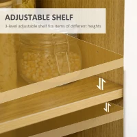 HOMCOM Modern Microwave Stand, Microwave Cabinet with Drawer, Storage Cupboards and Cable Hole for Kitchen, Dining Room, White(m-5)