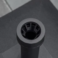 Outsunny HDPE Square Parasol Base, Portable Umbrella Stand Weights for Cantilever Banana Parasol with Wheels, 35lbs with Water or 40lbs with Sand, for Φ0.75", Φ1.5" Pole, Black(m-9)