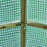 Outsunny 26' x 10' x 6.6' Walk-in Tunnel Hoop Greenhouse, PE Cover, Steel Frame, Roll-Up Zipper Door & 12 Mesh Windows for Flowers, Vegetables, Tropical Plants, Green(m-8)
