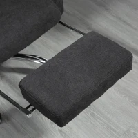 Vinsetto 3D Kneading Massage Office Chair with Reclining, Swivel Fabric Computer Chair with Footrest, Armrest, Black(m-9)