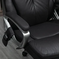 Vinsetto Big and Tall Strong Vibration Massage Office Chair, Swivel Microfiber High Back Chair, Computer Chair with Adjustable Height, 400 lbs, Black(m-9)